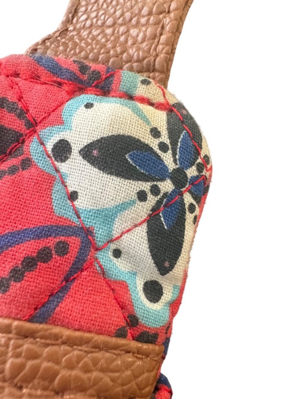 Stone Mountain Red Floral Boho Crossbody Bag W/ Multiple Zippered Pockets - Picture 11 of 13